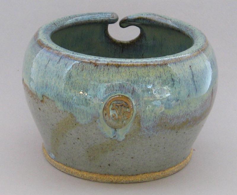 pottery yarn bowl grey